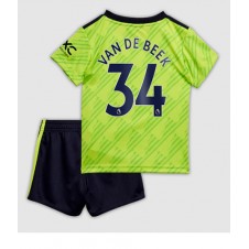 Manchester United Donny van de Beek #34 Tredjeställ Barn 2022-23 Korta ärmar (+ Korta byxor)